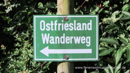 Schild Ostfriesland Wanderweg