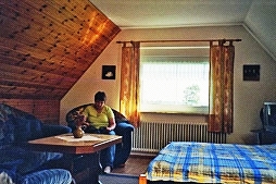 Wohnzimmer in der Ferienwohnung Mwe in Hartward in Ostfriesland